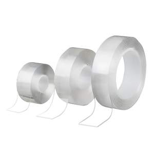 Pita perekat Nano dapat dicuci lengket silikon dua sisi kustom selotip penutup transparan tahan air - Product Image 4