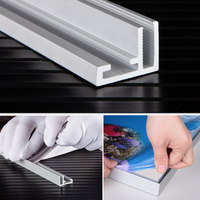 Bingkai Poster Aluminium 17mm, Bingkai Light Box Kain untuk Iklan, Tanpa Lampu, untuk Toko Kecantikan, Produksi China