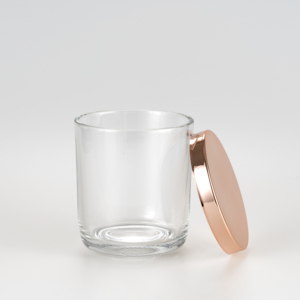 Recipiente de Vidrio para Velas Estilo <span class=keywords><strong>Cambridge</strong></span> con Tapa de Metal para la Fabricación de Velas - Product Image 2