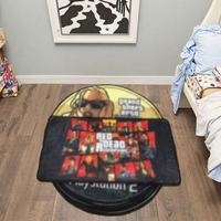 Tapis et moquettes personnalisés en forme de CD, thème anime, doux, lavables, modernes, antidérapants, grande surface, pour salon et chambre à coucher