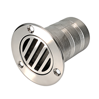 Drain de pont de yacht en acier inoxydable 316 de 2 pouces, drain de sol en deux parties, qualité marine SS316, drain de pont de bateau, quincaillerie marine