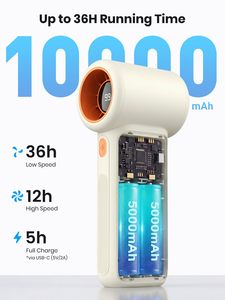 พัดลมพกพาแบบชาร์จไฟได้ 20000mah สำหรับตั้งแคมป์กลางแจ้ง พัดลมมือถือ พัดลมตั้งโต๊ะ พัดลมขนาดเล็กพกพาสำหรับใช้งานเชิงพาณิชย์ - Product Image 2