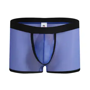 New men's mesh underwear ultra-thin ice silk transparent sexy new underwear