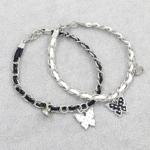 <span class=keywords><strong>Bracelet</strong></span> tendance en cuir avec pendentif cœur à aimant, idéal pour hommes, femmes et meilleurs amis - Product Image 2