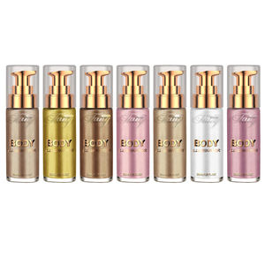 Pequeño MOQ Cuerpo Brillo Aceite Etiqueta Privada Perfume Resaltador Cuerpo Brillo Bronceado Resplandor Cuerpo <span class=keywords><strong>Iluminador</strong></span> Brillo Corporal - Product Image 1