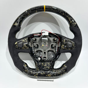Volant en alcantara doré forgé avec LED pour Renault <span class=keywords><strong>CLIO</strong></span> <span class=keywords><strong>4</strong></span> RS Design, pour Renault Mégane 3 Sport Racing Wheel, fibre de carbone mate - Product Image 1