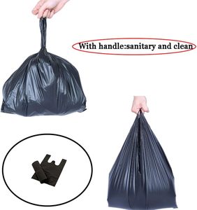 Huamaohengchun <b>Small</b> <b>Black</b> Plastic Trash <b>Bags</b> with Handles for Feminine Tampons Hygiene Products Disposal - Product Image 3