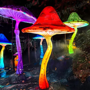 Lumière décorative à motif champignon féerique à LED, indice de protection IP65, pour parc paysager et pelouse - Product Image 2