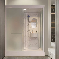 Salle de douche complète portable de luxe tout-en-un préfabriqué mobile intégré modulaire conteneur maison salle de bain Pod