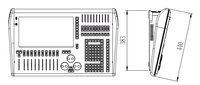 Console d'éclairage professionnelle Core I5 avec 64 univers DMX Écran tactile intégré de 15.6 pouces avec alimentation de secours UPS