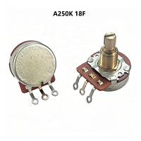 Potentiomètres de guitare série CTS 450G A250K à courbe audio, axe en laiton, 15F 18F, pour guitare électrique et basse