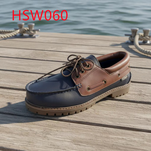 ZYF, Zapatos Náuticos Planos con Cordones, Estilo Popular en el Mercado Español, Resistentes a las Arrugas, con Suela de Goma Duradera, Modelo HSW060 - Product Image 1