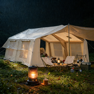 Carpa inflable para acampar OEM ODM al por mayor, carpa inflable de alta calidad para 8 personas, impermeable, para camping y glamping - Product Image 1