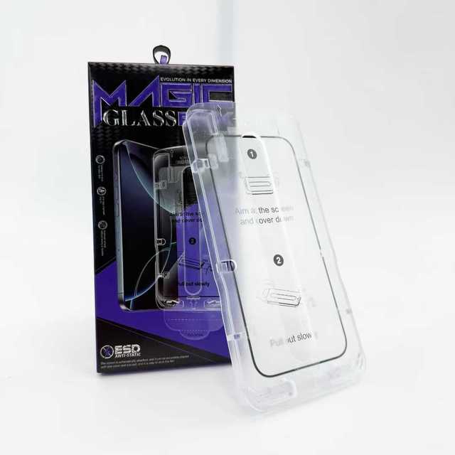 Original Tempered Glass Screen Protector with Dust-free Install Kit Easy Application Auto-alignment Magic Box for Iphone 16 17