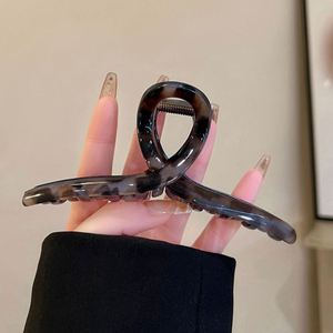 Vintage Leopard Print Acrylic Oversized Claw <b>Clip</b> for Women Wedding Christmas Halloween Back Head Luxe Stylish Hold - Product Image 2