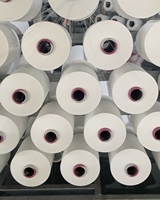 High Stretch Raw 100% Polyester Yarn 75d150dknitting Polyester Yarn