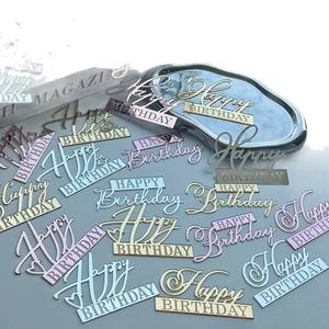 Ins Style Laser Marquage Joyeux Anniversaire Acrylique Gâteau Décor Vente Chaude Personnalisable Fête Fournitures Gâteau Plugins Réutilisable - Product Image 5