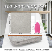 Tapis de pressage en feutre pliable et portable, résistant à la chaleur, pour vêtements, armoire, salle de bain, cuisine