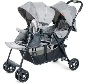 Trọng lượng nhẹ Xe đẩy poussette Cặp song sinh TANDEM pushchair đôi xe đẩy cho trẻ mới biết đi và em bé với En tùy chỉnh xe đẩy em bé