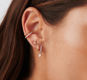 14K 18K rosa amarillo rojo oro joyería real sólido piercing pendientes anillo personalizado collar fino laboratorio diamante tenis pulsera - Product Image 4