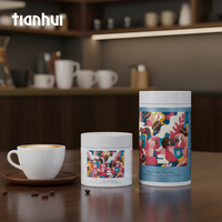 Fabricant d'emballages Tianhui, boîtes métalliques personnalisées de qualité alimentaire, hermétiques, vides, pour café.