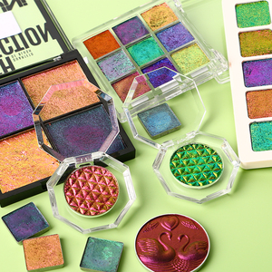 Palettes d'ombres à paupières chromées, marque privée, scintillantes, multi-chrome, caméléon Duo, Chrome - Product Image 2