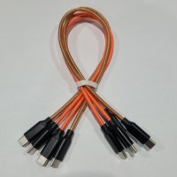 Câble de charge rapide USB C vers USB C en nylon tressé de courte longueur 25cm 30cm 50cm pour chargeur de type c