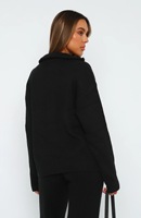 PASUXI 2026 Ensemble décontracté deux pièces pour femme : pantalon droit et haut zippé à manches longues en maille confortable
