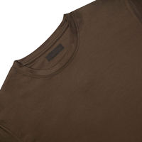 T-shirt col rond pour homme, coupe classique, en coton mercerisé de qualité supérieure, couleur unie, logo personnalisé, décontracté – Fournisseur en gros très demandé