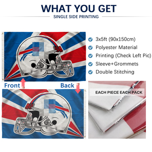 Bandera de los <span class=keywords><strong>Carolina</strong></span> Panthers 3x5 pies (90x150 cm) de una sola cara para aficionados: ¡Seguid martillando, rugiendo, revolviendo! - Product Image 3