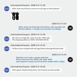 Guante térmico de dedo completo Guantes impermeables de cuero de cabra Guantes de invierno para snowboard Pantalla táctil - Product Image 6