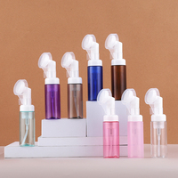 BEAUTY Sikat Silikon 30 Gigi 60ml Sikat Sampo Pencuci Wajah Dispenser Busa Pembersih Wajah Botol Busa Mousse Tipe Tekan