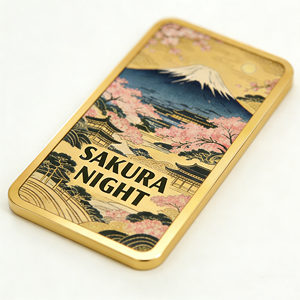 Lingote de Metal con Diseño Personalizado, Chapado en Oro, Impresión UV, Proceso de Pulido Premium, Artículo Coleccionable, Decoración Artística, Regalo Temático - Product Image 4