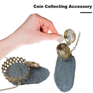 Hecho a mano Metal 1920's Vintage Silver Coin Metal Mesh Eye Bag Regalo personalizado - Product Image 2