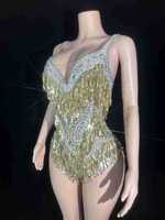 Robe de soirée NYOOR de luxe léger en dentelle et diamants, coupe trapèze, pour spectacle de danse, bar, clubbing, style européen et américain, sexy, à sequins