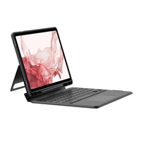 Penjualan Baru Terlaris Casing Keyboard Ringan dengan Panel Sentuh Magnetik Berputar 360 Derajat dan Lampu Latar RGB untuk Tab S7+/S8+