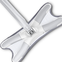 X-type 360 nettoyage vadrouille rotative facile pour laver le sol chiffon en microfibre magique poignée intelligente plate tampons anti-poussière tête torsadée avec rotation