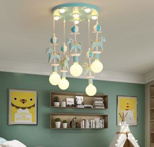 Dessin animé moderne Licorne créative Trojan Chambre d'enfant Chambre d'enfant Lustres et lampes pour enfants - Product Image 4