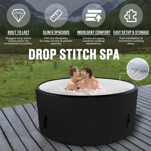 HAPPYGO commerciale su misura portatile esterno esterno bagno di ghiaccio piscina piscina a goccia punto DWF Design per bambini adulti recupero - Product Image 4