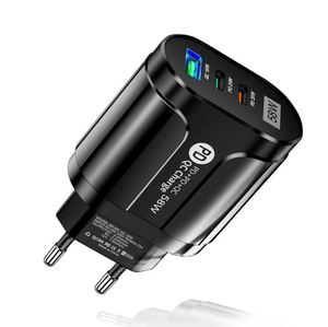 ลดราคา! ที่ชาร์จติดผนัง LED 58W ชาร์จเร็วคู่ 2PD+QC3.0 USB สำหรับโทรศัพท์มือถือ รองรับหลายรุ่น สะดวก ขายส่ง - Product Image 3