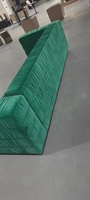 Canapé de salon quatre places en velours Turquoise, nouveau Style de styliste