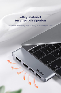 Adaptador Hub USB C UGREEN 4 en 1, USB C Tipo-C a HDMI 4K, USB 3.0, Conector de 3.5 mm, Carga PD para MacBook Pro Air Samsung CM263 - Product Image 2