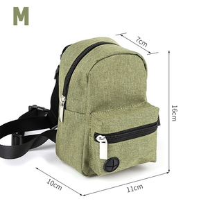 Sac à dos de transport pour animaux de compagnie, fermeture éclair, laisse réglable, polyester solide, <span class=keywords><strong>harnais</strong></span> portable, sacs à friandises pour chiens et chats en plein air - Product Image 6