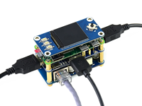 Waveshare PoE Ethernet/USB Hub HAT Kompatibel dengan Raspberry Pi Zero Series 3x Port USB 2.0 untuk 2.0 802.3af-Compliant Tersedia di Stok