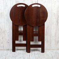 Tabouret pliant moderne réglable en bois à pieds croisés, empilable, pour salon, hôtel, appartement, école
