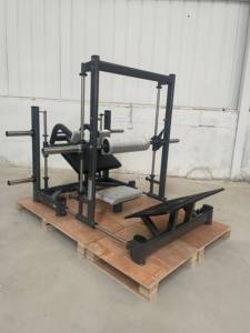 Appareil de musculation fonctionnel pour la salle de sport, machine à squat et <span class=keywords><strong>pont</strong></span> <span class=keywords><strong>fessier</strong></span>, acier, sécurité, usage commercial, charge de plaques, poussée de hanche 3D - Product Image 6