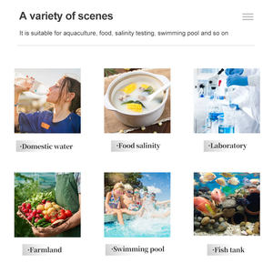 เครื่องทดสอบการตรวจสอบคุณภาพน้ำ10ใน1 PH/<span class=keywords><strong>TDS</strong></span>/<span class=keywords><strong>EC</strong></span>/เกลือ/อุณหภูมิ/S.G/ORP/H2/อุดมสมบูรณ์/ความต้านทานสำหรับสระว่ายน้ำ - Product Image 4