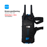 Équipement de positionnement UAV HYUCX CH09, détecteur de signal anti-drone de 0,6 kg avec portée de détection de 2 à 7 km, résistant à l'eau, 4 heures d'autonomie
