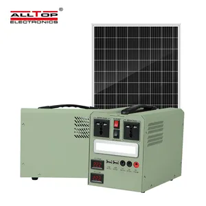 ALLTOP Générateur solaire domestique finement traité métal tout en un système d'énergie solaire 500w 1000w