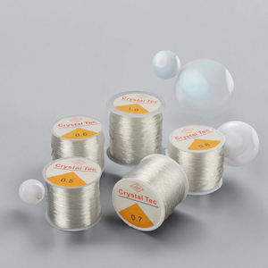 <span class=keywords><strong>Fil</strong></span> de cordon de perlage <span class=keywords><strong>transparent</strong></span> <span class=keywords><strong>élastique</strong></span> clair <span class=keywords><strong>pour</strong></span> la fabrication de colliers, de bracelets et de bijoux en DIY - Product Image 2